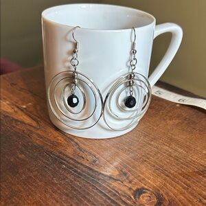 Vintage Y2K Swirl Drop Dangle Earrings Fishhook BOHO